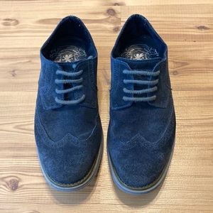 Stacy Adams navy blue leather suede lace up wingtip oxfords -  30% off bundles!